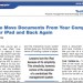 technofeature-ipad-documents TechnoLawyer TechnoFeatures-How to Move Documents From Your Computer to Your iPad and Back Again