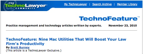 Nine Mac Utilities That Will Boost Your Law Firm's Productivity