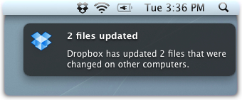 Growl Dropbox Notification