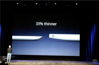 The iPad 2 is thinner and lighter
