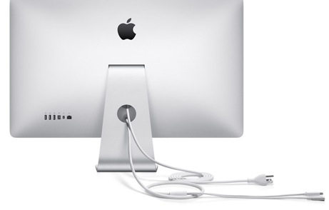 Back of Apple Thunderbolt Display with Port