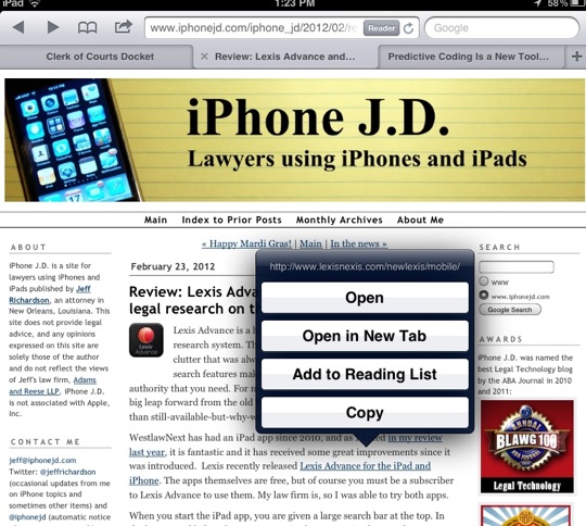Open in a New Tab-10 Tips for Using Mobile Safari on an iPad