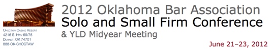 Oklahoma Bar Association Solo and Small Firm Conference with Brett Burney